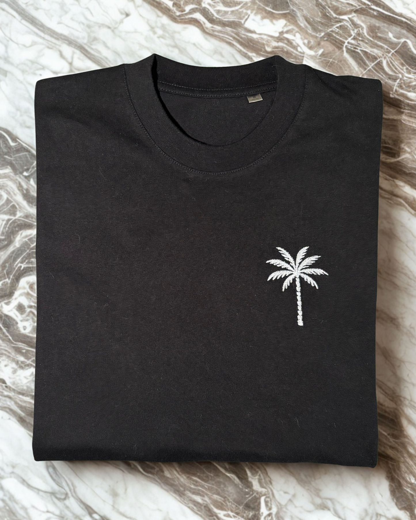 T-shirt brodé Palmier