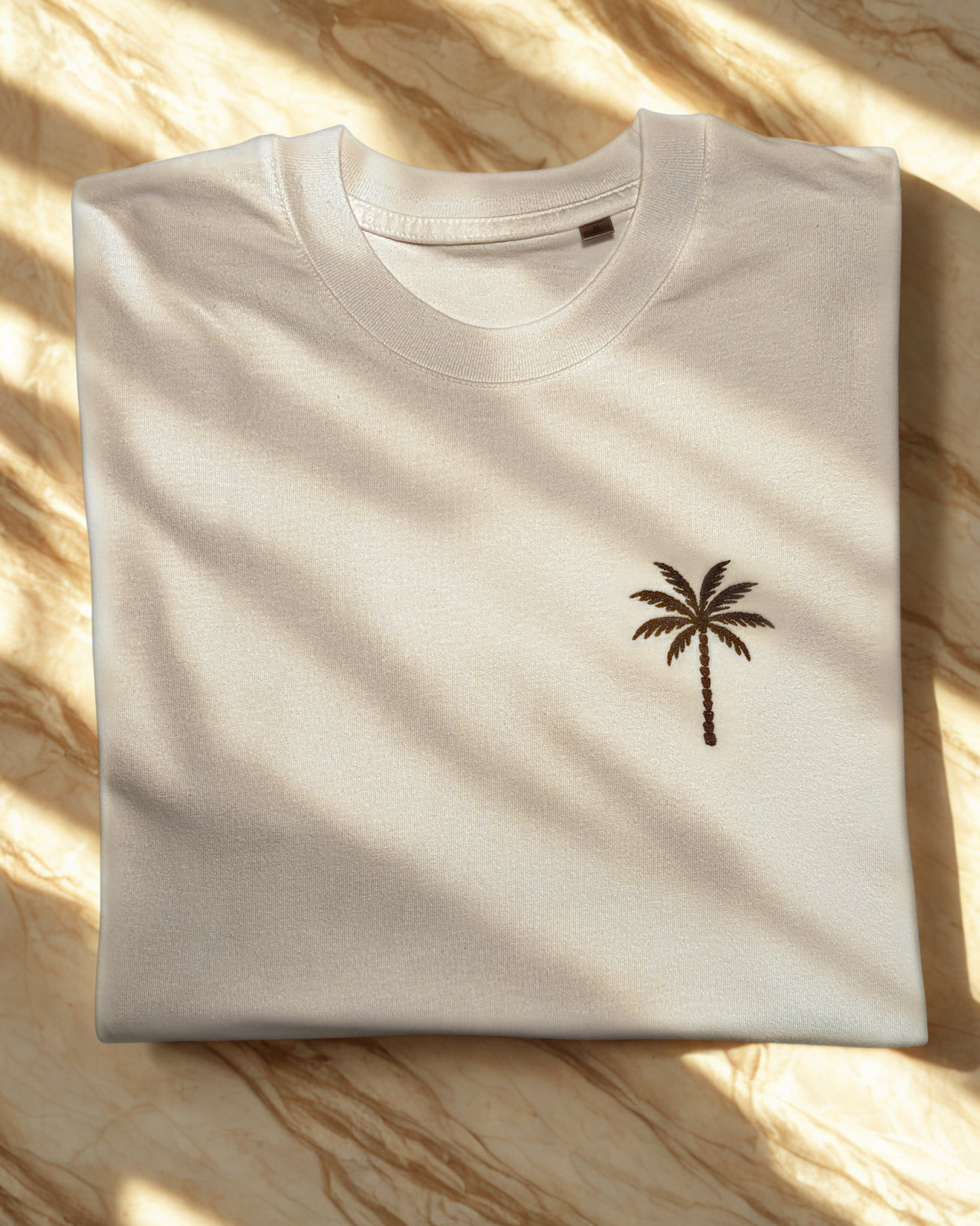T-shirt brodé Palmier