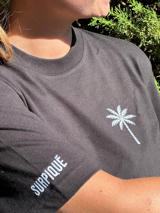 T-shirt brodé Palmier