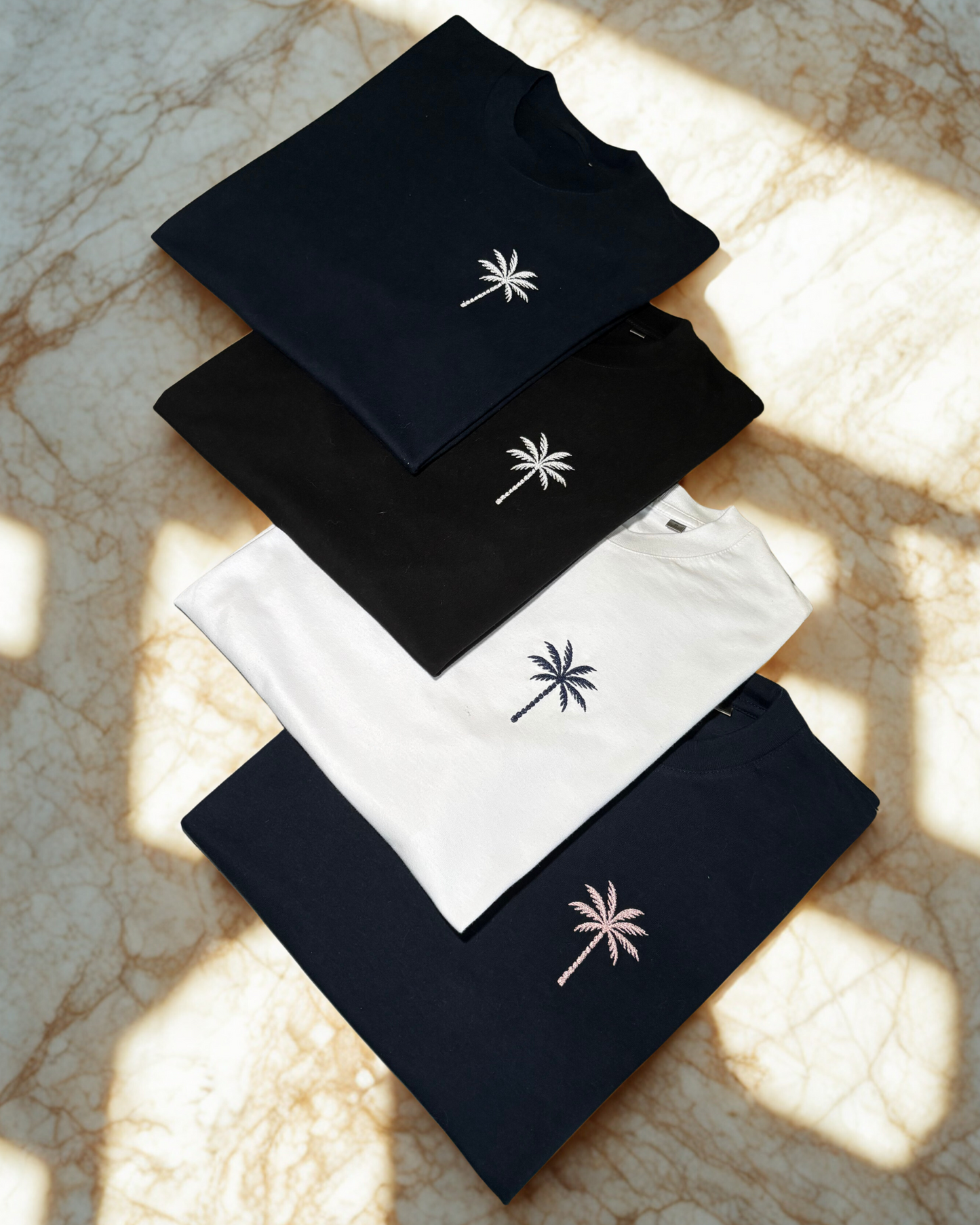 T-shirt brodé Palmier