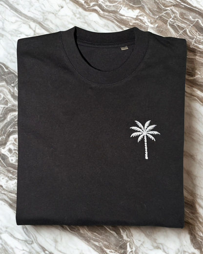 T-shirt brodé Palmier