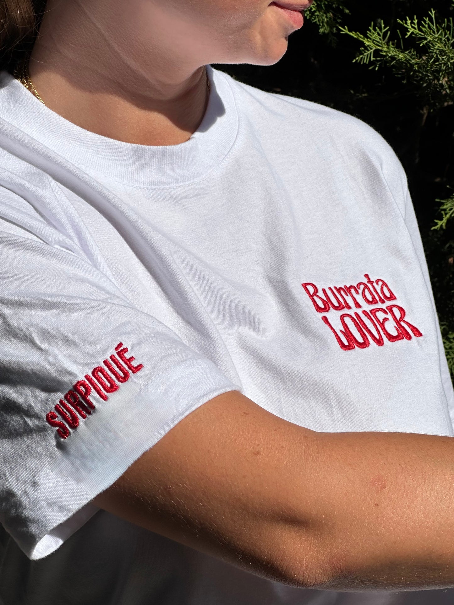 T-shirt brodé Burrata Lover